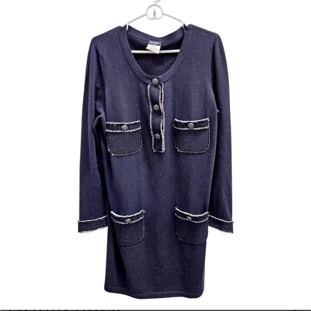 Vintage Chanel cashmere sweater dress size 44